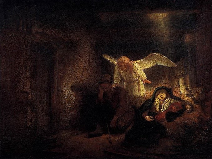 "Сон Иосифа", Рембрандт "Сон Иосифа", Рембрандт