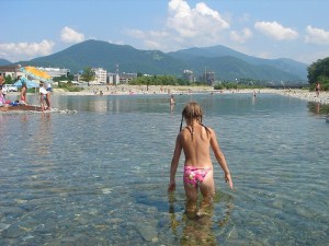 Курорт Лазаревское, река Псезуапсе