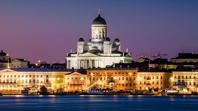 Хельсинки, вечер Хельсинки, вечер