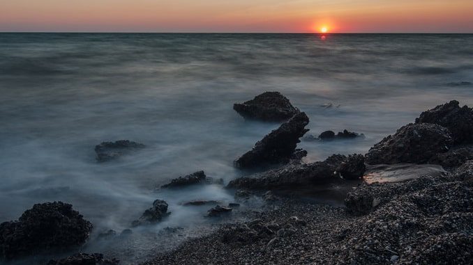 Крым, туман над морем Крым, туман