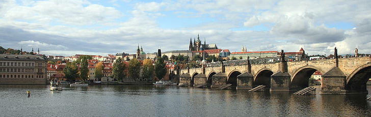 Карлов мост и Влтава, Прага