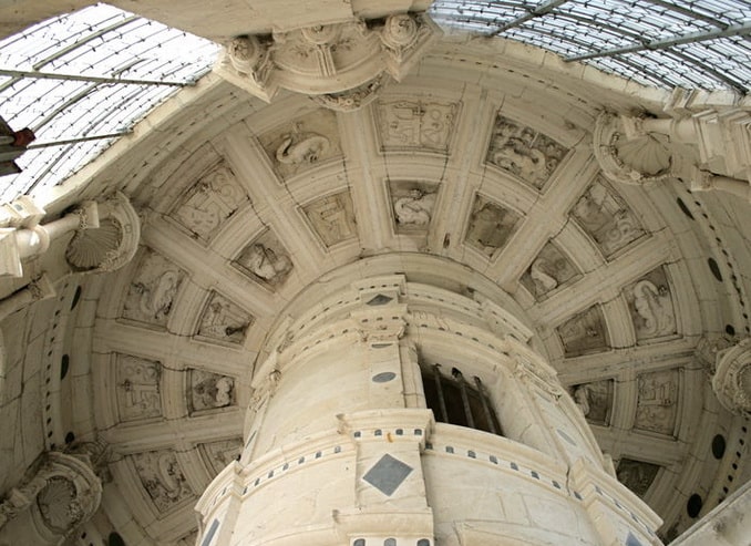 Лестница Шамбора, потолок