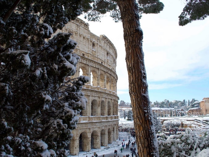 Колизей зимой