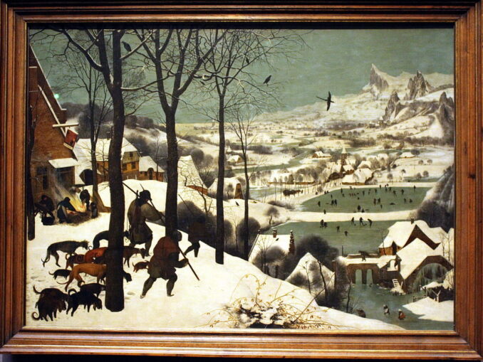 "Охотники в снегу" Питер Брейгеля, коллекция Музея истории искусств,