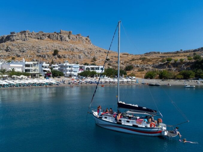 In May, you can swim in Rhodes