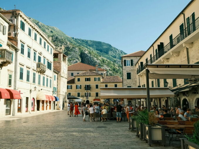 The old town of Kotor is a must see in Montenegro even in July