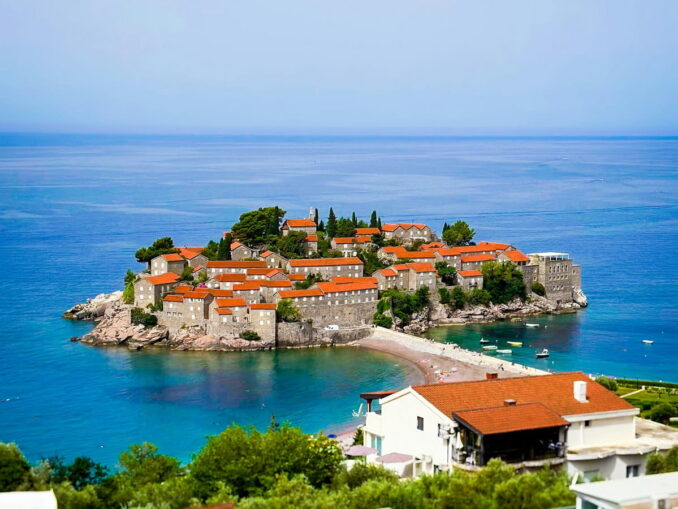 Sveti Stefan - Montenegro is hot and sunny in July