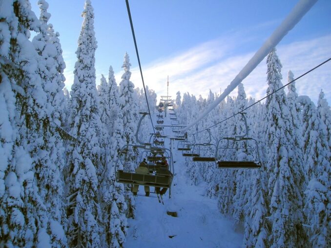 Горнолыжный курорт Вуокатти в Финляндии