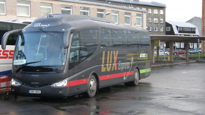 Автобус Lux Express в Таллине фото Kaarels Автобус Lux Express в Таллине фото Kaarels