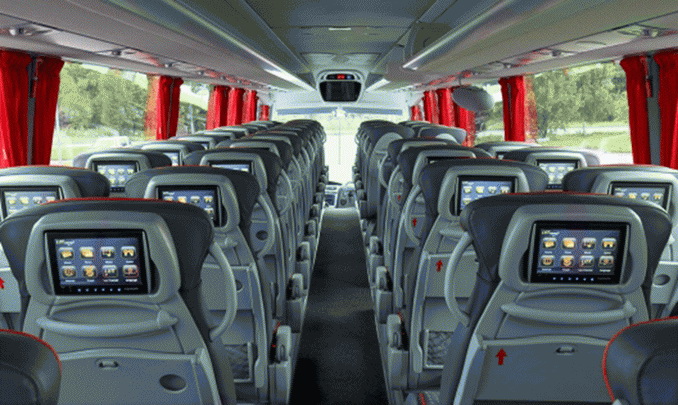 Салон автобуса Lux Express