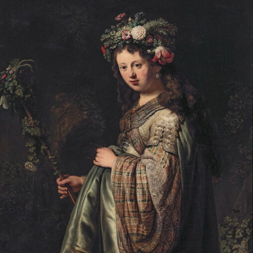 Картину Рембрандта "Флора" можно увидеть в Эрмитаже