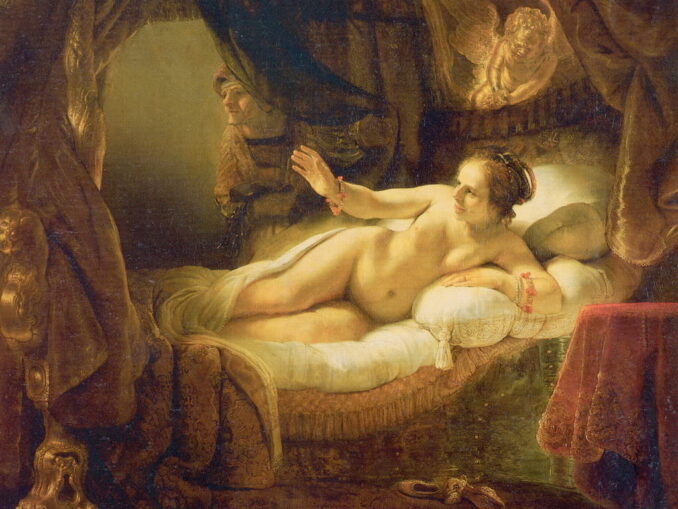 Даная Рембрандта - известная картина Эрмитажа в Санкт-Петербурге