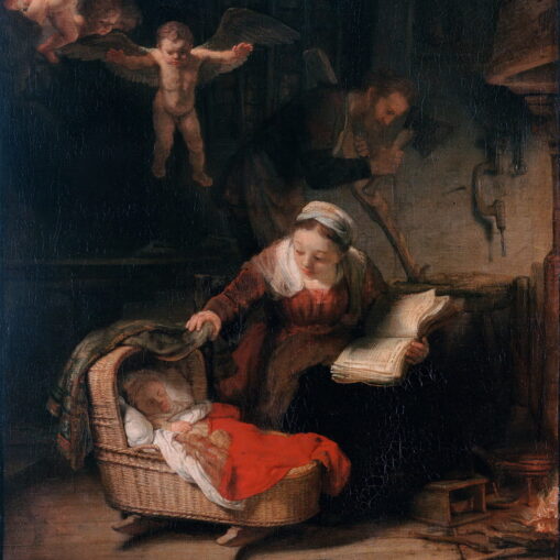 "Святое семейство", Рембрандт. собрание Государственного Эрмитажа