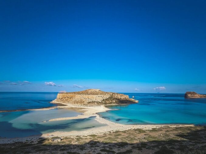 Bay Balos - In Crete, you can already swim