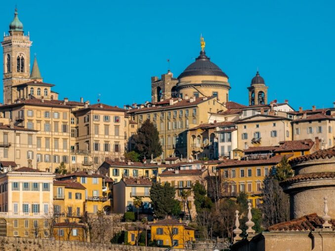 В Бергамо в Италии можно посмотреть старый город