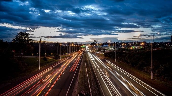 Ночное шоссе, Москва Ночное шоссе, Москва