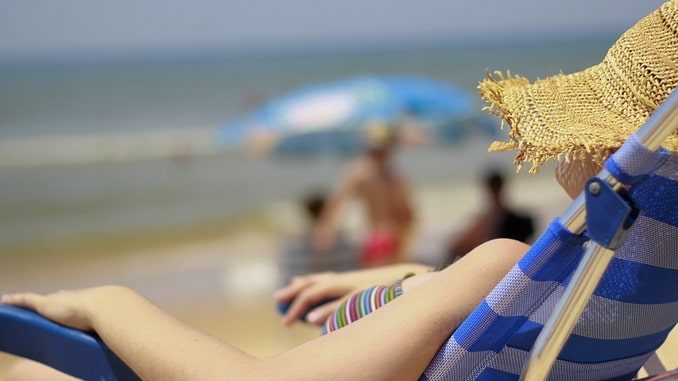 Пляж в Испании Пляж в Испании