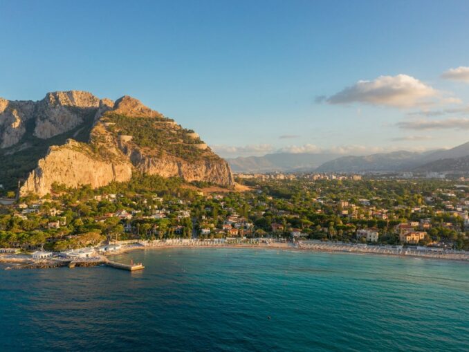 Mondello Beach - In early October, you can swim in Sicily