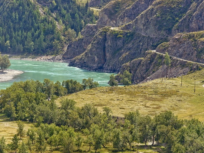 Река Катунь, Алтайские горы