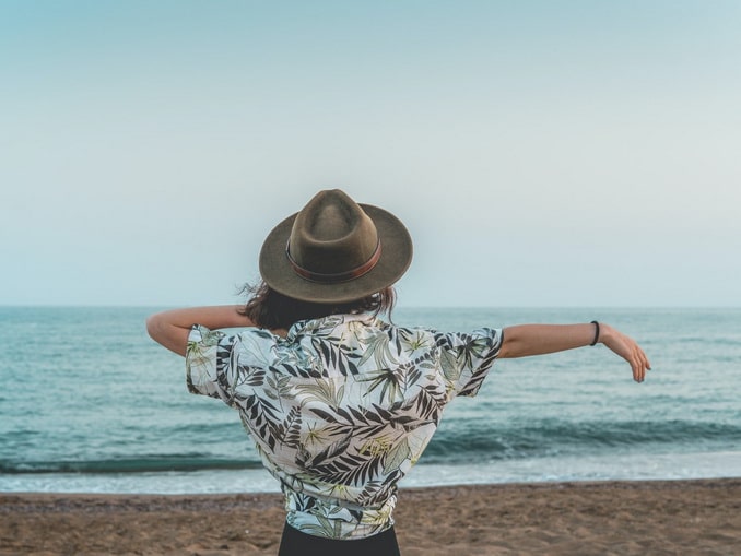 На пляже в Алании в ноябре