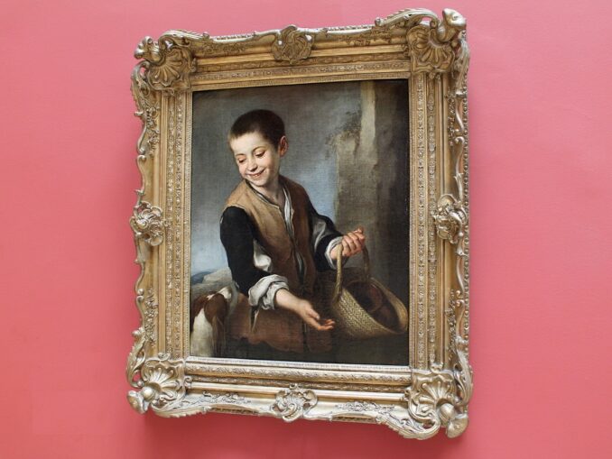 "Мальчик с собакой" - картина Эстебана Мурильо в Эрмитаже