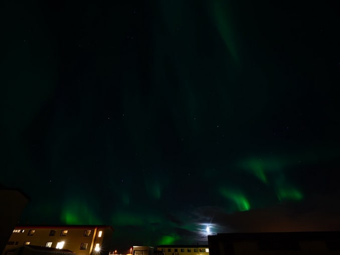 Северное сияние можно наблюдать в Республике Коми