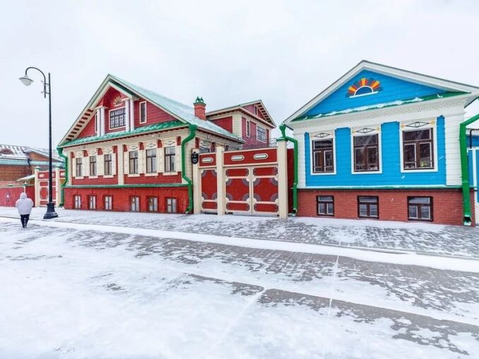 В декабре в Казани повсюду лежит снег