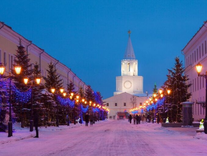 Зимой в Казани стоит одеваться тепло