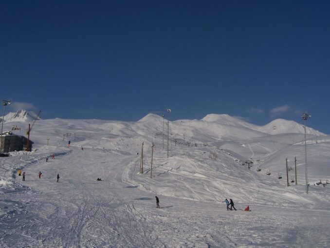 Ski resort Gudauri You can still ski in Gudauri in Georgia in April