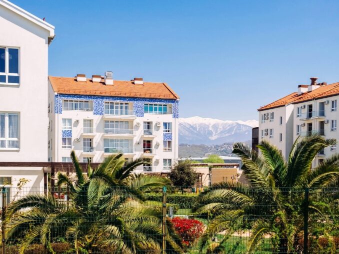In May in Sochi there is warm, sometimes even hot weather