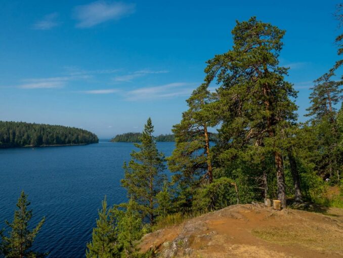In Karelia in June, there is quite warm, but rainy weather