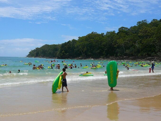 In Nusa-Dua on Bali in June, you can swim and sunbathe