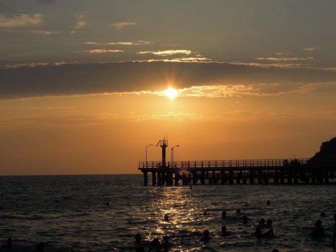 July in Sochi is a great time for swimming
