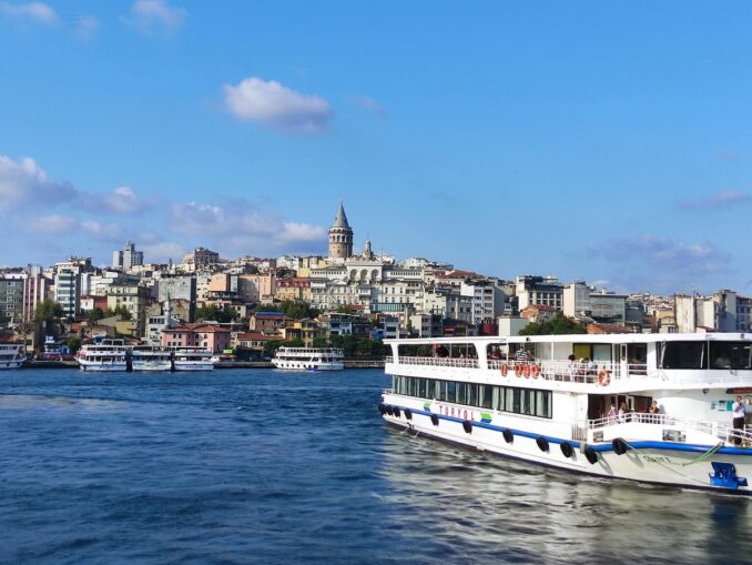 Bosphorus in Turkey - at the beginning of summer, mostly clear