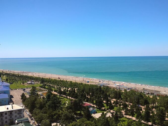 In Batumi in Georgia in September, you can swim in the sea