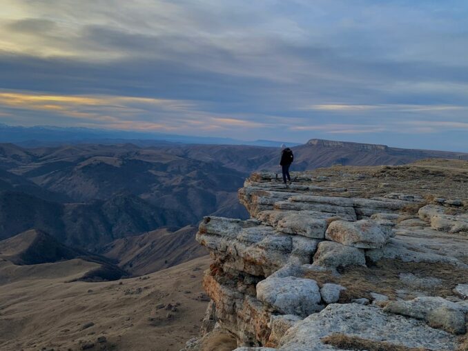 View from the Plato Bermamyt, Karachave-Cherkessia in November