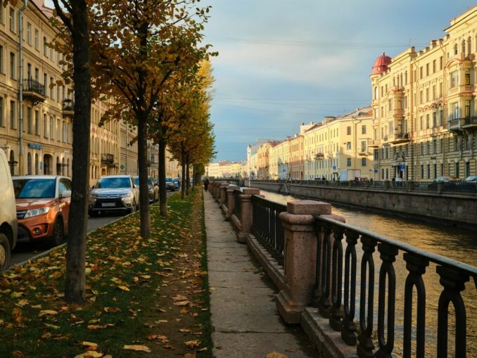 In October in St. Petersburg, you can see the old city