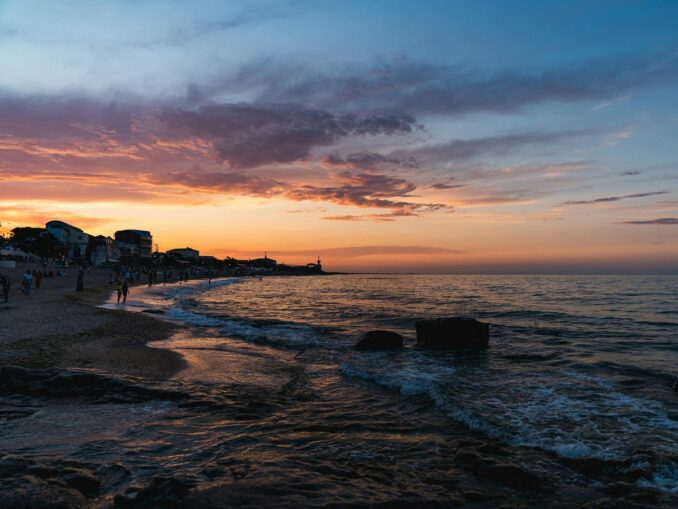 Makhachkala - in the Caspian Sea in Dagestan in October you can still swim