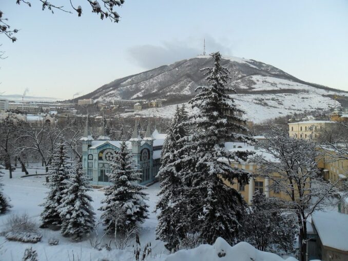 In winter it snows in Pyatigorsk - sometimes