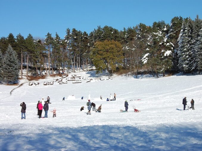 В Кисловодске в России зимой можно прекрасно отдохнуть взрослым и детям