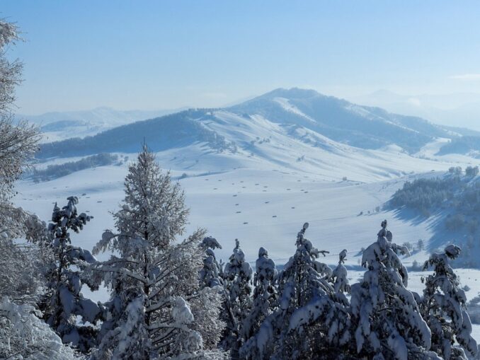 На Алтай зимой стоит поехать кататься на лыжах и на экскурсии