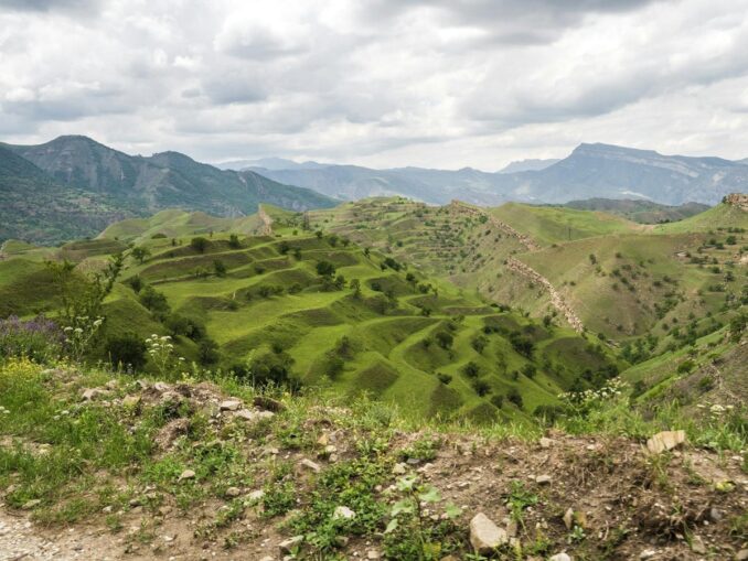 Dagestan mountains in spring