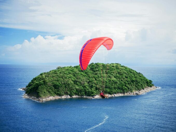 You can go paragliding in Phuket in April