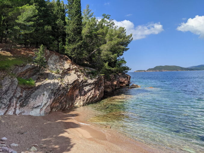 Beach - in May you can already swim in Montenegro, the sea warms up to +20 degrees Celsius
