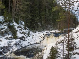 Водопад Кивач - в Карелию в апреле стоит ехать, на экскурсии!
