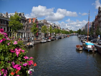 В мае погода в Амстердаме позволяет много гулять