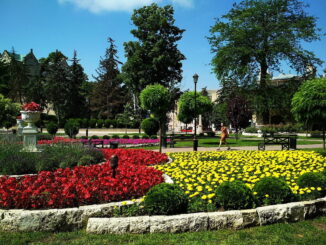 В Пятигорске летом стоит теплая погода и все цветет