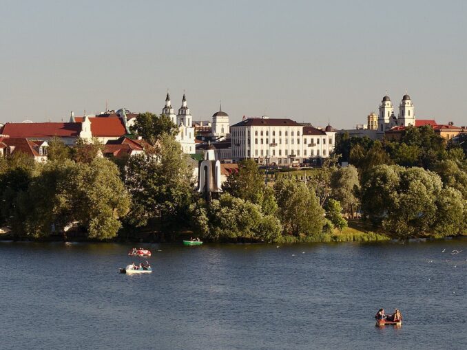 In June in Minsk, it is warm and mainly dry