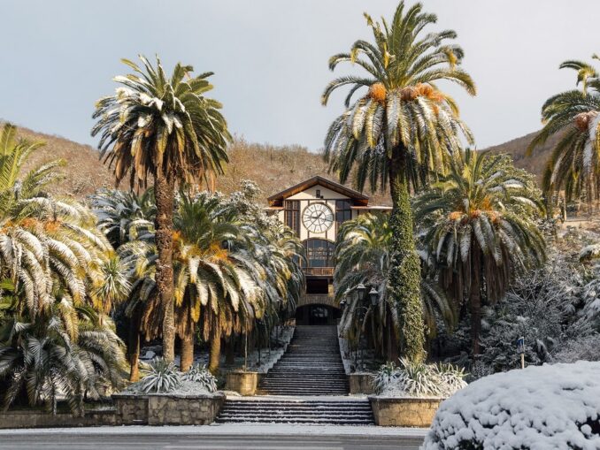 Restaurant Gagripsh - in Gagra in Abkhazia and in January there is something to see