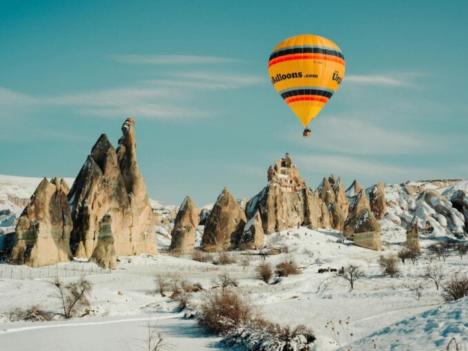 Воздушные шары летают в Каппадокии и в феврале